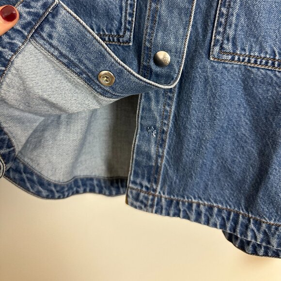 MADEWELL Crop Jean Jacket in Dursett Wash Size Medium - Picture 4 of 7